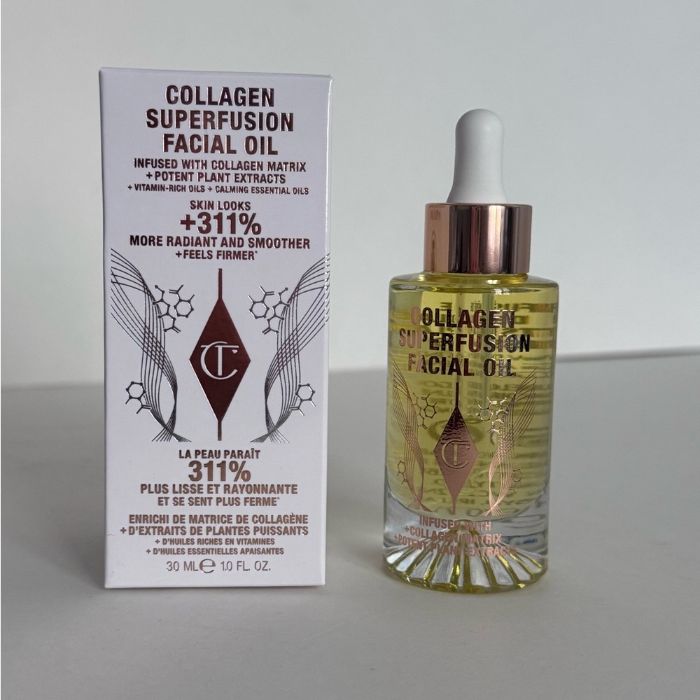 Charlotte Tilbury collagen super fusion facial oil retail $80